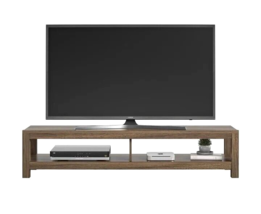 Oak Woodgrain TV Stand Up to 65&quot; Living Room Bedroom Den Furniture - $144.52