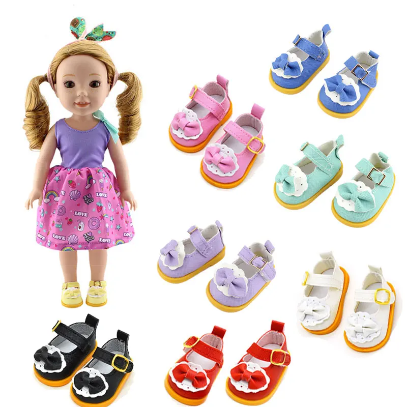 New Cute shoes For 14 Inch Wellie Wisher &amp; 32-34cm Paola Reina Doll，doll - £9.80 GBP