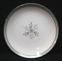 Noritake China Lucille Bread &amp; Butter Plate Gray Green Band Flowers Japa... - $14.84