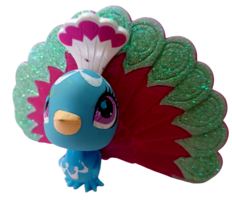 Littlest Pet Shop LPS Collection Sparkle Peacock Bird 3006 Authentic - $7.08