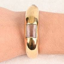 Vintage Brass Hinged Bracelet Watch Case - $34.99