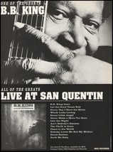 B.B. King 1990 Live at San Quentin Concert album ad 8 x 11 advertisement... - £3.17 GBP