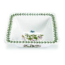 Portmeirion Botanic Garden Square Salad Bowl | 8.5 Inch Serving Bowl wit... - £52.44 GBP