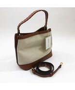 Jen &amp; Co Satchel Maude 11.5x10x5.5 inches Ivory Polypro Fabric Handbag P... - €42,49 EUR