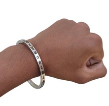 Gurmukhi Punjabi Kara Singh Kaur Khalsa Smooth Flat Stainless Steel Sikh Kada Y1 - £33.31 GBP