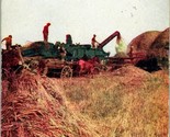 Vtg Postcard 1911 Harvesting in the Great Wheat Fields of Manitoba Canada - $6.88