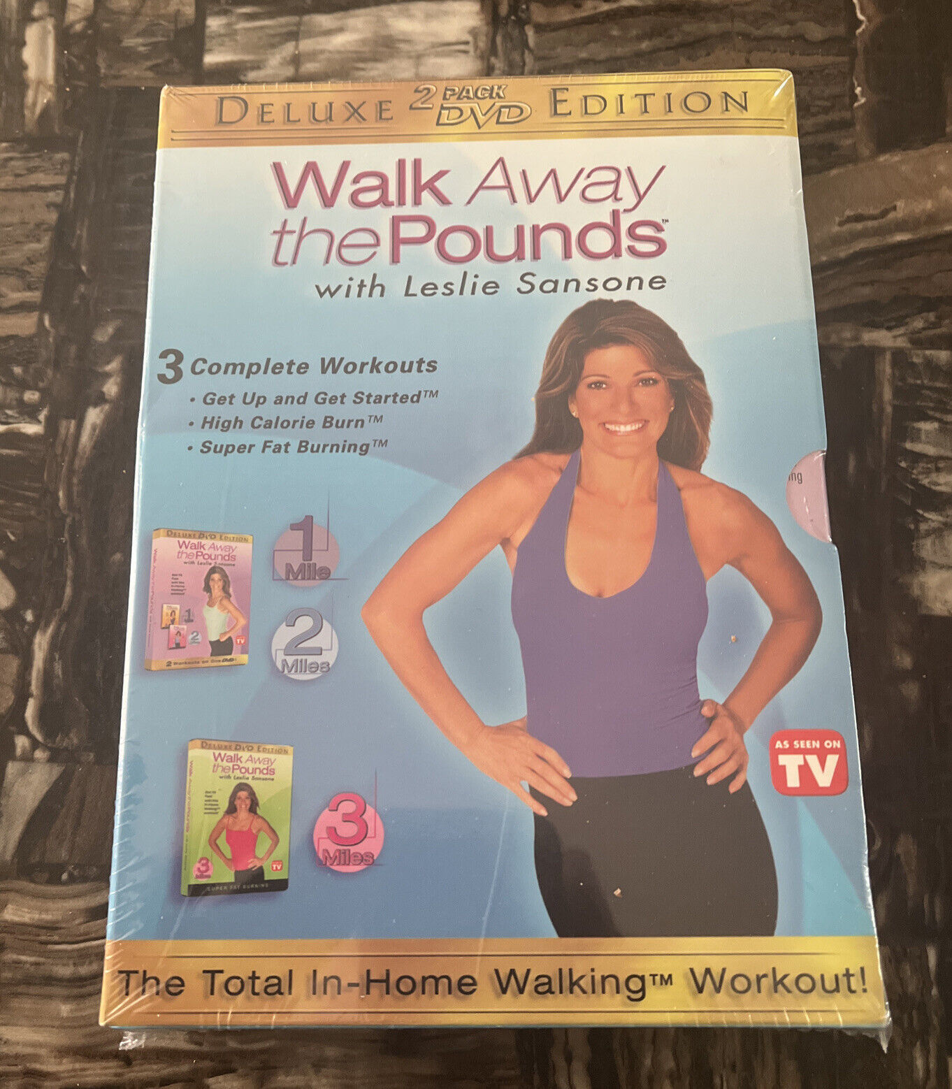 WALK AWAY THE POUNDS W/LESLIE SANSONE 2 DVD DELUXE EDITION BRAND NEW SEA... - $16.77