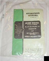 John Deere Operators Manual Harrow Weed Destroyer - $17.88