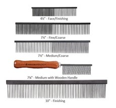 Professional Anti Static Dog Grooming Combs Xylan Coated Wear Resistant Tools - £17.31 GBP