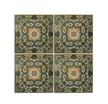 NWTOYS Green, blue and Tan ornamental floor tile 2X2 construction piece Custom M - $2.12