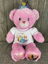 Build a Bear Disney Princess Pink Bear 16” Stuffed Plush Toy - £14.24 GBP