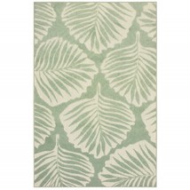 HomeRoots 384230 9 x 12 ft. Tropical Light Green Ivory Palms Indoor &amp; Outdoor Ar - £483.12 GBP