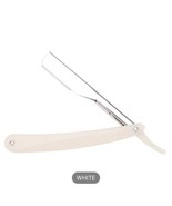 Folding Straight Shaving Razor Barber NEW Vintage Style Razors WHITE USA... - $6.92