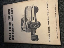 1961 Ford Truck Trucks Body Builders Layout Manual OEM Factory - £78.61 GBP