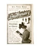 Louis Hermsdorf Black Stockings 1897 Advertisement Victorian Fashion ADB... - $19.99