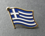 GREEK GREECE SINGLE FLAG INTERNATIONAL LAPEL PIN BADGE 7/8 INCH - $5.64
