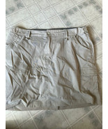 Duluth Trading Co Dry on the Fly Skort Skirt Size 14 Stone tan Attached ... - £24.08 GBP