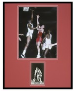 Bob Pettit Signed Framed 16x20 Photo Display JSA Hawks vs Bill Russell C - £74.38 GBP