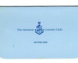 The Moraine Country Club Golf Score Card 1970&#39;s Dayton Ohio  - $17.80