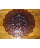 fenton lavender purple good luck carnival glass chop plate - $185.00