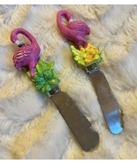 Boston Warehouse Stainless Appetizer Knife Hors D&#39;Oeuvres Flamingo Set Of 2 - $27.08 CAD