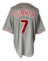 Trea Turner Philadelphia Signé Gris Baseball Jersey Bas ITP - £174.82 GBP