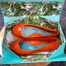 Oka-B Taylor Ballet Flats Massaging Flat Shoes, Orange Women&#39;s Size 6 US... - £12.43 GBP