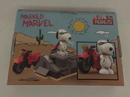 NEW Peanuts Snoopy Masked Marvel Building Set - 53 Pieces - £22.40 GBP