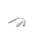 Belkin F8V234-WHT 6IN Y SPLITTER MINI STEREO PLUG/2 MINI STEREO JACK ROHS - $427.54 MXN