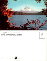 Oregon(OR) Mount Hood View from Lost Lake Autumn Fall Season Vintage Postcard - £7.44 GBP