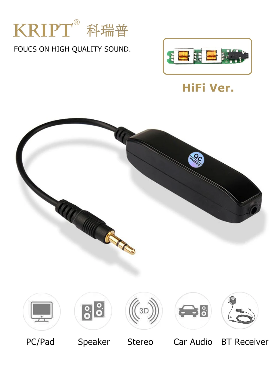 KRIPT HIFI Ground Loop Isolator for Audiophile Car Noise Filter Eliminate the - £20.17 GBP