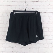 Adidas Shorts Womens Medium Black Elastice Waist Drawstring Athletic - $15.99
