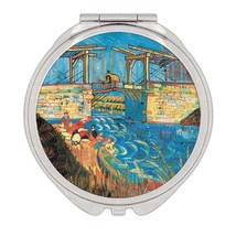 River Bridge : Gift Compact Mirror Famous Oil Painting Art Artist Painter - £10.38 GBP