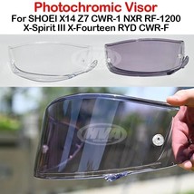 Photochromic Shield Visor Lenses for Shoei X14 X-14 Z7 Nxr Cwr1 Cwr-1 Rf... - £13.96 GBP+