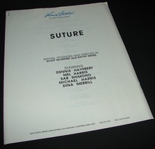 1993 SUTURE Movie Press Kit Production Notes Pressbook - £11.34 GBP