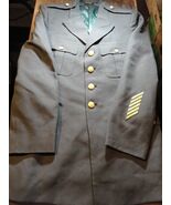 USGI SERGE AG-489 CLASS A DRESS GREEN ARMY DRESS UNIFORM COAT JACKET 40L - €48,11 EUR
