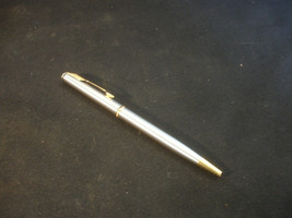 Collectible Parker 111A Ballpoint Medium Silver Gold Tone Writing Pen USA - £80.08 GBP