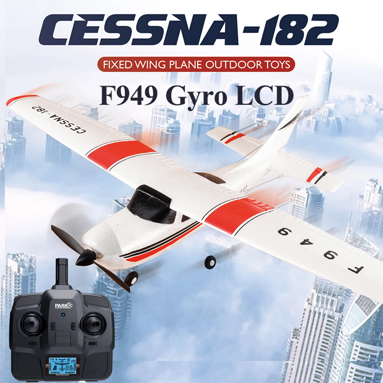 WLtoys 2.4G F949 LCD Version RC Airplane Cessna 182 3D6G 3Ch Fixed Wing Pla - £59.00 GBP+