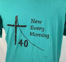 Vintage Jesus T Shirt Single Stitch Tee Logo Crew Men’s XL Religion Bible - £15.73 GBP