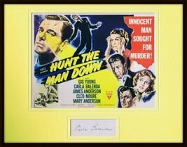 Carla Balenda Signed Framed 11x14 Hunt the Man Down Poster Display - £78.21 GBP