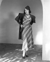 Lupe Velez Cute in Striped Print Dress hat Hands on Hips 16x20 Canvas - £56.08 GBP