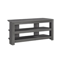42 Inch Ash Gray Open Shelving TV Stand - $3,640.93 MXN