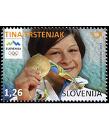 Slovenia. 2016. Slovene Olympic Medals  Tina Trstenjak (MNH **) Stamp - £1.59 GBP