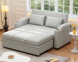 Merax 65&quot; Pull Out Sofa Bed, Modern Chenille Convertible Loveseat Couch ... - $1,482.99