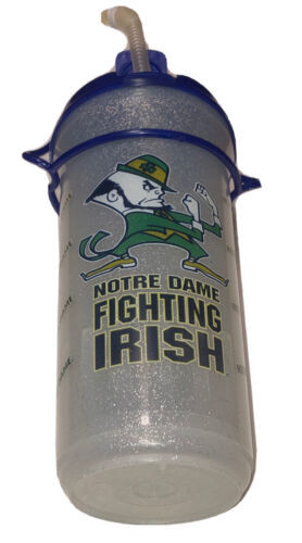 Primary image for Notre Dame Fighting Irish “Glitter” Lucky Leprechaun Tall Plastic Cup W/ Lid