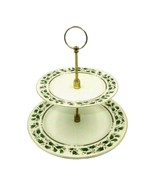 Royal Limited Holly Holiday Home For The Holidays 2 Tier Tidbit Tray Ser... - $35.07 CAD