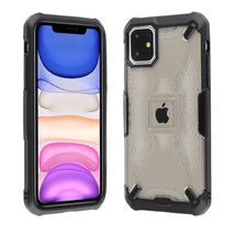Honeycomb Pattern Case w/ Black TPU Bumper for iPhone 12/12 Pro 6.1″ BLACK - £6.73 GBP