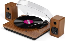 Record Player For Vinyl With 30W Speakers Upgraded,Belt Driver, Mp3 Reco... - $98.96