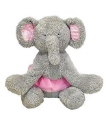 Mud Pie Gray Elephant Plush Stuffed Animal Baby Lovey Pink Tutu Ballerin... - £10.72 GBP