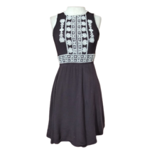 Black and White Sleeveless Mini Dress Size XS - £19.78 GBP